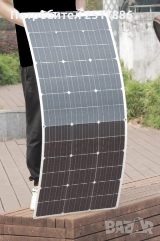Комплект от два гъвкави соларни панели по 120вата - 240W 12V 24V MC4 + контролер 60А, снимка 13 - Друга електроника - 52272690