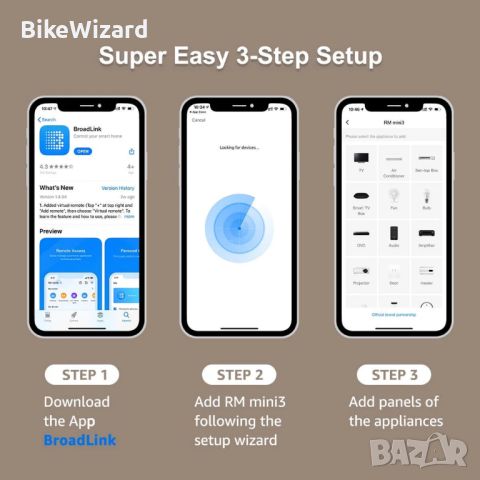 Broadlink RM Mini3 - Универсално дистанционно управление за домашна автоматизация Wi-Fi функция НОВО, снимка 2 - Друга електроника - 45128618