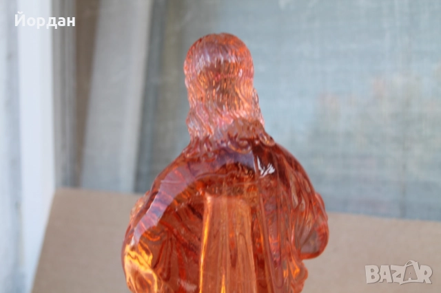 Стъклена фигура на ''Иисус Христос'' , снимка 11 - Антикварни и старинни предмети - 51795956