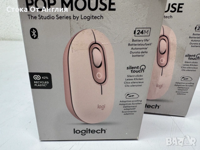Мишка Logitech POP Mouse, Bluetooth/910-007413, снимка 5 - Клавиатури и мишки - 53821788