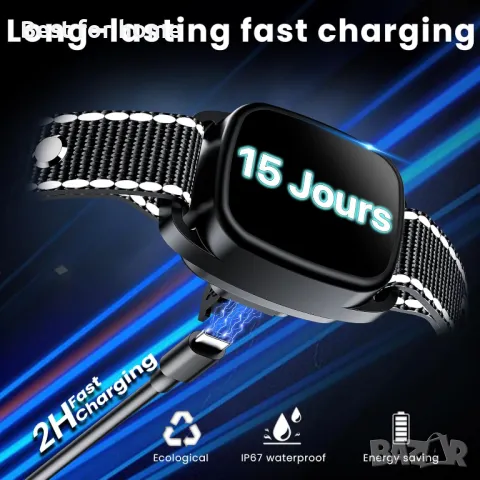 Нашийник против лай за кучета PatteSage, снимка 6 - За кучета - 49340899