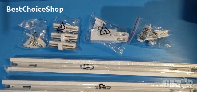 QAZQA система за осветление с релса, 4-светлинен Спот бар – Бяла , снимка 5 - Лампи за таван - 53928901