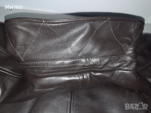 Ново черно мъжко кожено яке на LC WAIKIKI размер 2XL, снимка 8 - Якета - 53078508