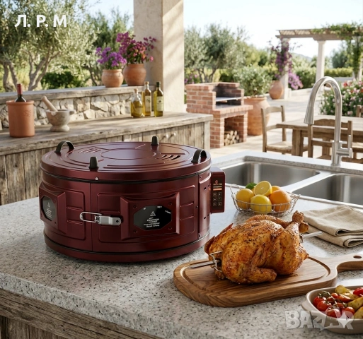 Кръгла фурна XXL -за баници,пици,ядки и други