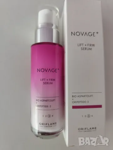 Серум за лице на Орифлейм NOVAGE+ lift+firm serum 30 мл., снимка 1 - Козметика за тяло - 46937559