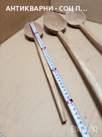 Комплект Стари Ръчно Изработени Големи Дървени Лъжици., снимка 9 - Антикварни и старинни предмети - 51370599