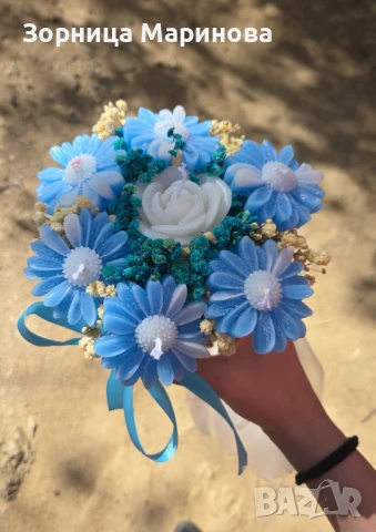 Ароматни букети от свещи, ръчна изработка , снимка 17 - Декорация за дома - 50673754