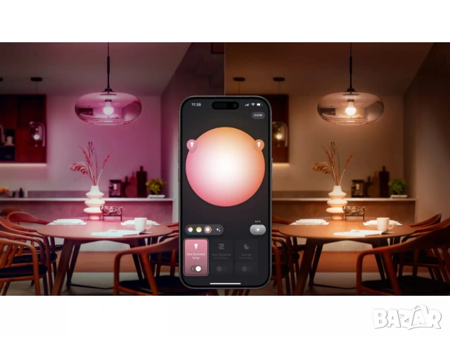 Комплект Philips Hue Essential A19 умни крушки  с Bridge или без, снимка 6 - Крушки - 53941114