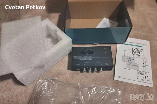 Продавам чисто нов компактен предусилвател за грамофон Micro Phono Preamp PP500. ., снимка 6 - Грамофони - 52373153