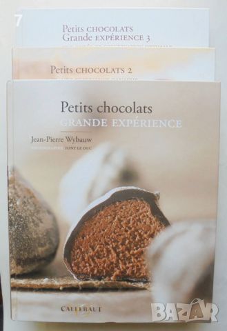 Готварска книга Petits chocolats. Partie 1-3 Jean-Pierre Wybauw 2003-2010 г., снимка 1 - Други - 46475347
