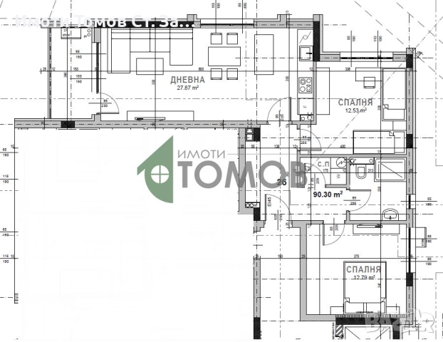 Тристаен апартамент, Ново строителство в кв. Самара 3-Без Комисионна от купувача, снимка 2 - Апартаменти - 52534991