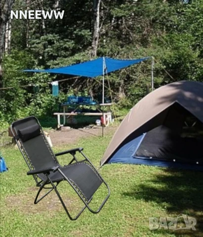 Сгъваем стол, шезлонг за градина,къмпинг и други, снимка 4 - Градински мебели, декорация  - 51036443