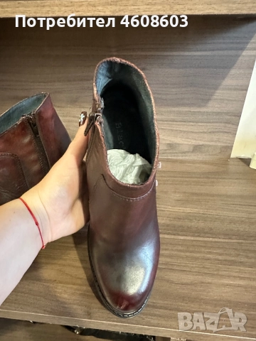 Боти от естествена кожа, снимка 2 - Дамски боти - 51978899