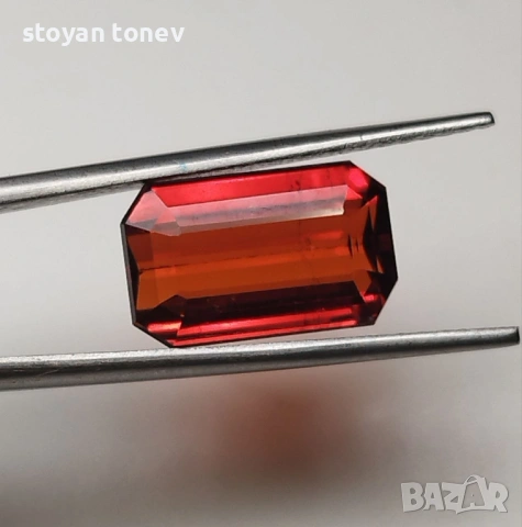 Изключителен 5.04кт Vivid оранжев спесартит гранат от Нигерия! Сертифициран! Нов!