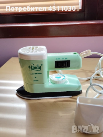 Мини ютия-сешоар 2 в 1 за път и туризъм, снимка 2 - Сешоари - 54206155