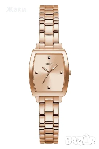 GUESS  Иноксов часовник с диамант, Rose Gold
