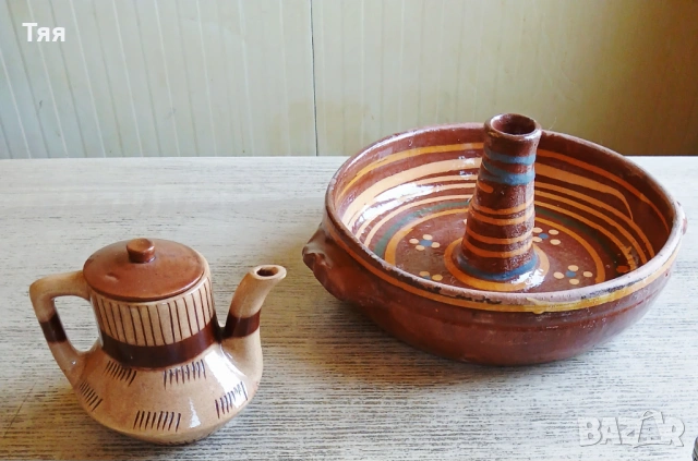 Керамика, форма за пили и чайник 