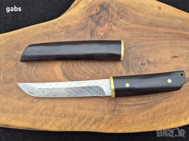 Ловен нож дамаска стомана VG10,японски стил ,LN425, снимка 3 - Ножове - 52325155