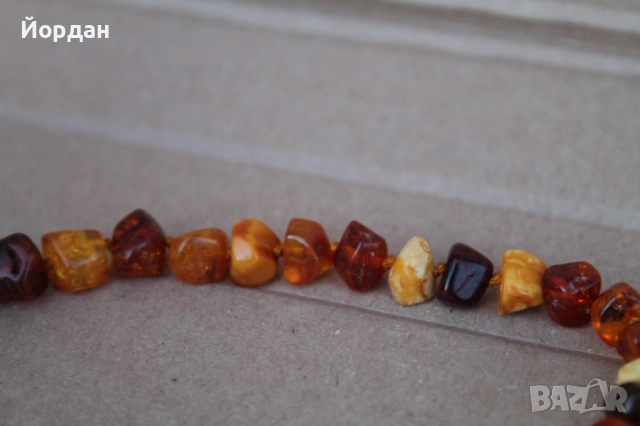 Кехлибарена огърлица със сребърна закопчалка, снимка 9 - Колиета, медальони, синджири - 54044136