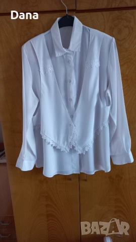 Дамски копринени и сатенена ризи ,нова риза с бродерия, снимка 6 - Ризи - 36823010