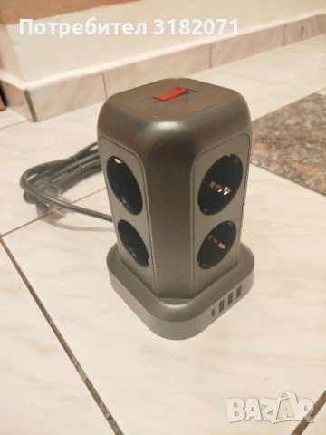 Разклонител тип "КУЛА", 1,8м кабел, снимка 2 - Друга електроника - 51240338