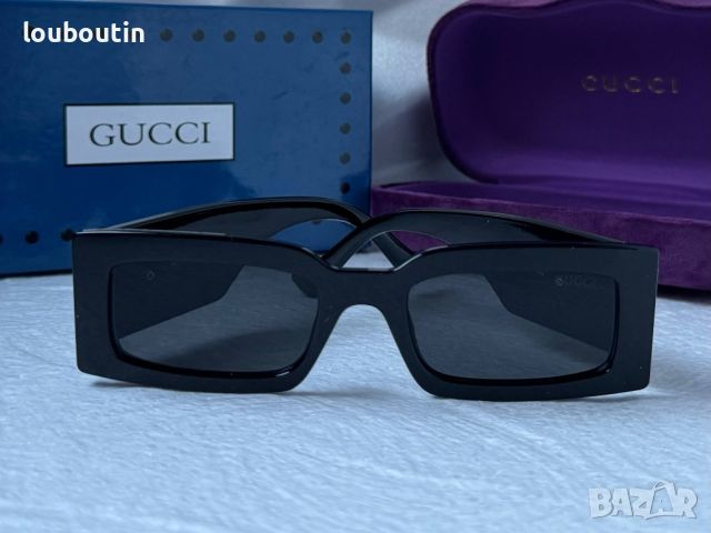 Gucci 2024 дамски слънчеви очила правоъгълни, снимка 5 - Слънчеви и диоптрични очила - 45440689