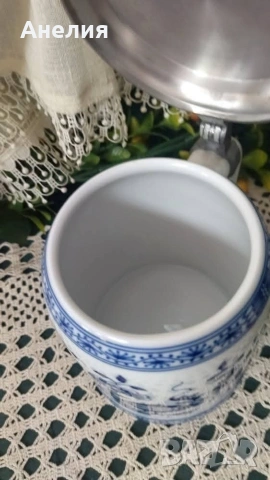 Халба син лук рядко срещана Hutschenreuther , снимка 4 - Чаши - 53364442