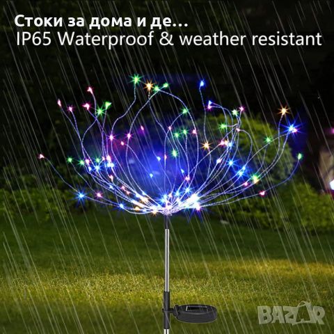 ✨2БР. СВЕТЕЩО LED ДЪРВО СЪС СОЛАРЕН ПАНЕЛ, снимка 11 - Лед осветление - 45349656