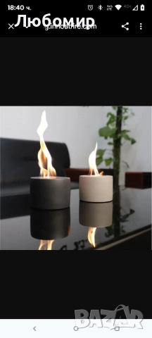 Втриващ алкохол Настолен портативен мини етанолов камина , снимка 3 - Камини - 51989313