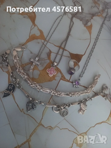 сребърни бижута сребро 925, снимка 3 - Колиета, медальони, синджири - 54219250
