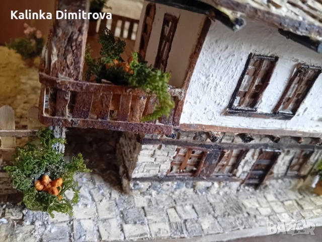 Макет на старинна къща-ръчна изработка., снимка 8 - Декорация за дома - 51460813