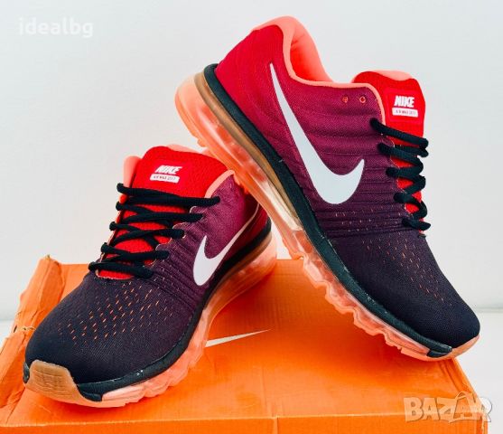   Нови! Nike AirMax Red - Orange, снимка 2 - Маратонки - 45176263