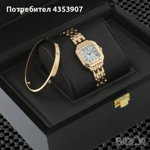 Cartier часовник+гривна