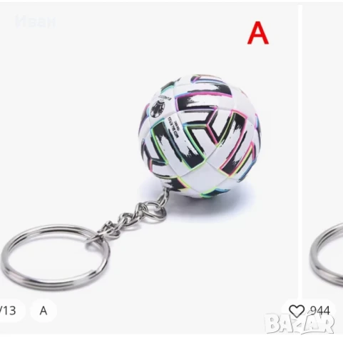 ключодържатели футболни топки, снимка 3 - Фен артикули - 50474139
