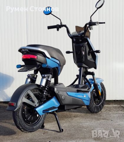 Електрически скутер EcoWay модел YC-L 500W мотор син цвят, снимка 6 - Мотоциклети и мототехника - 45126663