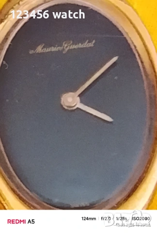 Красив позлатан часовник mauris guerdat, снимка 2 - Антикварни и старинни предмети - 53827803