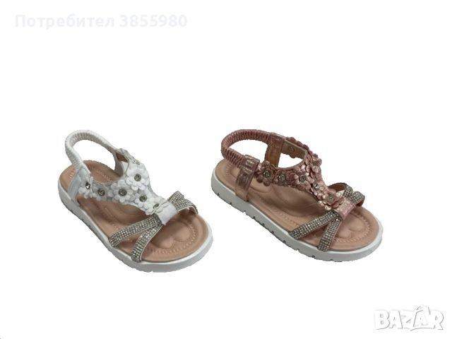 сандали с цветенца за момиче, снимка 1 - Детски сандали и чехли - 45312528