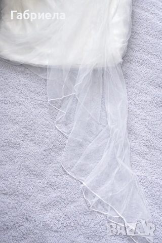 Нова официална къса рокля в бяло, снимка 3 - Рокли - 53575542