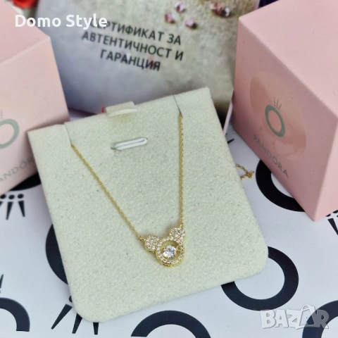 Колие Мики ✨ | златисто колие с кристали