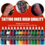 DLD Dazzling Vivid Color Tattoo Ink Kit Комплект мастило за татуировки EU, 14 бутилки по 30 мл. , снимка 9