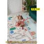 Сгъваемо детско килимче за игра, топлоизолиращо 160x180x1cm - Трафик + Джунгла - КОД 4142, снимка 5