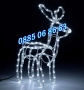 Коледен светещ елен, коледен елен височина 90 см, бяла светлина, снимка 2