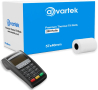 AVARTEK 57 x 40 mm термична хартия за разписки за PDQ машина за кредитни карти, POS и др., 200 ролки, снимка 1 - Консумативи за принтери - 44977250