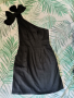Къса черна рокля, S, снимка 1 - Рокли - 44936803