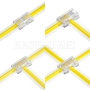 10бр. 2-пинов COB конектор за LED лента 8в1 за PCB LED лента с ширина 8мм L/T/X форма, снимка 4