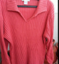 блуза корал памук, снимка 1 - Блузи с дълъг ръкав и пуловери - 16245434