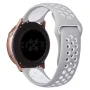 Силиконова каишка с дупки bSmart универсална за часовник Samsung, Huawei и др., 22mm, Сива/Бяла, снимка 2