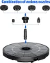 Соларен воден фонтан AISITIN Направи си сам, 2,8 W с фиксирана скоба и 6 стила фонтан, снимка 1