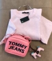 Tommy Jeans розова малка чанта с аксесоар висулка кон, снимка 2