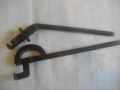 13-15мм масивен ръчен ТРЪБОГИБ немски за огъване на метални тръби старо качество отличен 52см/2,0кг, снимка 14